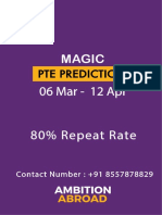 PTE Prediction 6 To 12 April