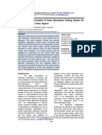 Modeling and Simulation of Solar Absorpt