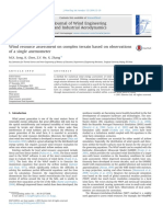 (Zhang, 2013) - Wind Resource Assessment On Complex Terrain Based On Observations of A Single Anemometer