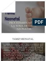 Procedimiento para La Toma de Tamiz Neonatal - 102634