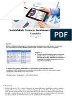 Contabilidade Gerencial - Fundamentos - Exercício