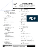 (2657) Answer Key and Solution of Act 1 Adv 28 04 2019 JP 1