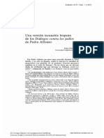 P. Tena Tena, Una Versión Incunabula Hispana de Los Diálogos Contra Los Judíos de Pedro Alfonso