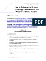 Introduction To Information Systems People Technology and Processes 3rd Edition Wallace Solutions Manual 1