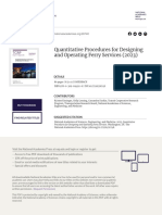 Quantitative Procedures For Designing and Operating Ferry Services (2023)