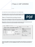 An Overview of Taxes in SAP S - 4HANA Finance