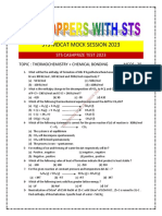 STS Cashprize Test Chemistry 2023