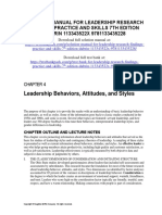 Leadership Research Findings Practice and Skills 7th Edition DuBrin Solutions Manual 1