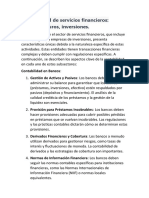 Contabilidad de Servicios Financieros Bancos Seguros Inversiones