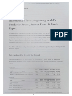 QM - Interpretation of Sensitivity Report