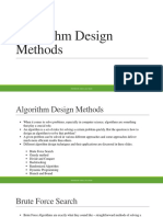 Algorithm Design Methods