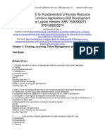 Fundamentals of Human Resource Management Functions Applications Skill Development 1st Edition Lussier Test Bank Download