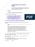 Monitoring Log Apply Services For Logical Standby Databases