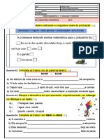 PROVAS de PORTUGUÊS 4º ANO 03 de Julho 2º TRIMESTRE 2023