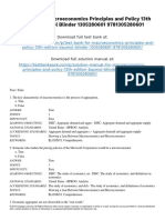 Macroeconomics Principles and Policy 13th Edition Baumol Test Bank 1