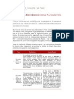 Pleno Jurisdiccional Nacional Civil Familia - Acuerdos Plenarios