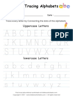 Letter Tracing Alphabets Worksheet