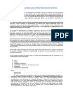 Recomendaciones para Estructuracion de Edificios