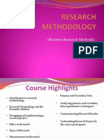 Research Methodology - 1st Week