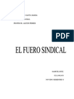 El Fuero Sindical SAMUEL RUIZ