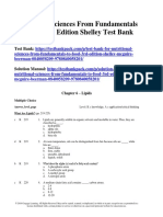 Nutritional Sciences From Fundamentals To Food 3rd Edition Shelley Test Bank 1