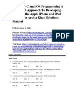 Objective-C and IOS Programming A Simplified Approach To Developing Apps For The Apple Iphone and Ipad 1st Edition Arshia Khan Test Bank 1