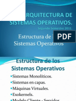 Estructura de Los Sistemas Operativos - Arquitectura de Sistemas Operativos