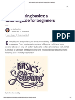 Hand Lettering Basics - A Tutorial For Beginners