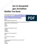 Introduction To Geospatial Technologies 3rd Edition Shellito Test Bank Download