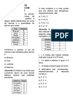 Simulado Matemática