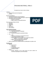 Preleção - Patologia Bacterial, Viral e Fungica