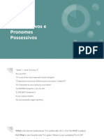 Pronomes Interrogativos e Pronomes Possessivos