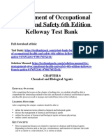 Management of Occupational Health and Safety 6th Edition Kelloway Test Bank Download