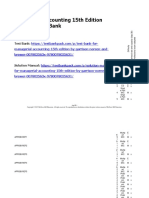 Managerial Accounting 15th Edition Garrison Test Bank Download