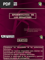 Epidemiologia de Los Desastres