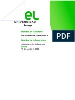 Autocalificable 4 Optimización de Operaciones