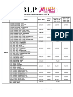 Price List BLP at JXB 1 2023 Hall A.