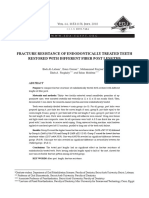 Fracture Resistance of Endodontically Treated Teeth