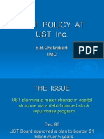 Debt Policy at Ust Inc