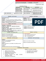 Cronograma de Avaliações - I Unidade - 6º Ano D: Calendário de Provas