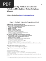 Understanding Normal and Clinical Nutrition 10th Edition Rolfes Solutions Manual 1