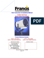 User Instruction & Installation Manual: FH380 1200 Watt Metal Halide Searchlight