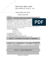 Bic Sodio Shandong MSDS