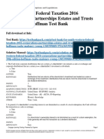 South-Western Federal Taxation 2016 Corporations Partnerships Estates and Trusts 39th Edition Hoffman Test Bank Download