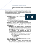 Carta de Derechos Generales de Los Cirujanos Dentistas