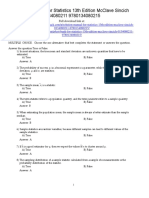 Statistics 13th Edition McClave Test Bank Download