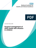 Surgical Management of Otitis Media With Effusion in Children