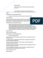 Questionário I - Supervisão Escolar