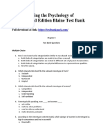 Understanding The Psychology of Diversity 3rd Edition Blaine Test Bank Download