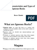 Lecture 3 - Magma Characteristics and Types of Igneous Rocks